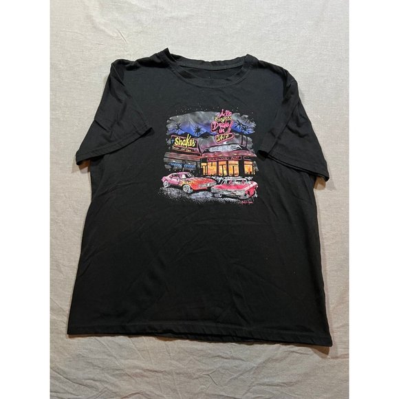 Unbranded Other - Vintage Al's Drive In Shirt Adult Medium Black Short Sleeve Pullover Tee Mens‎